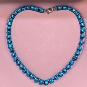 WATCH THE VIDEO. Radiant Blue Hotaru Beaded Necklace